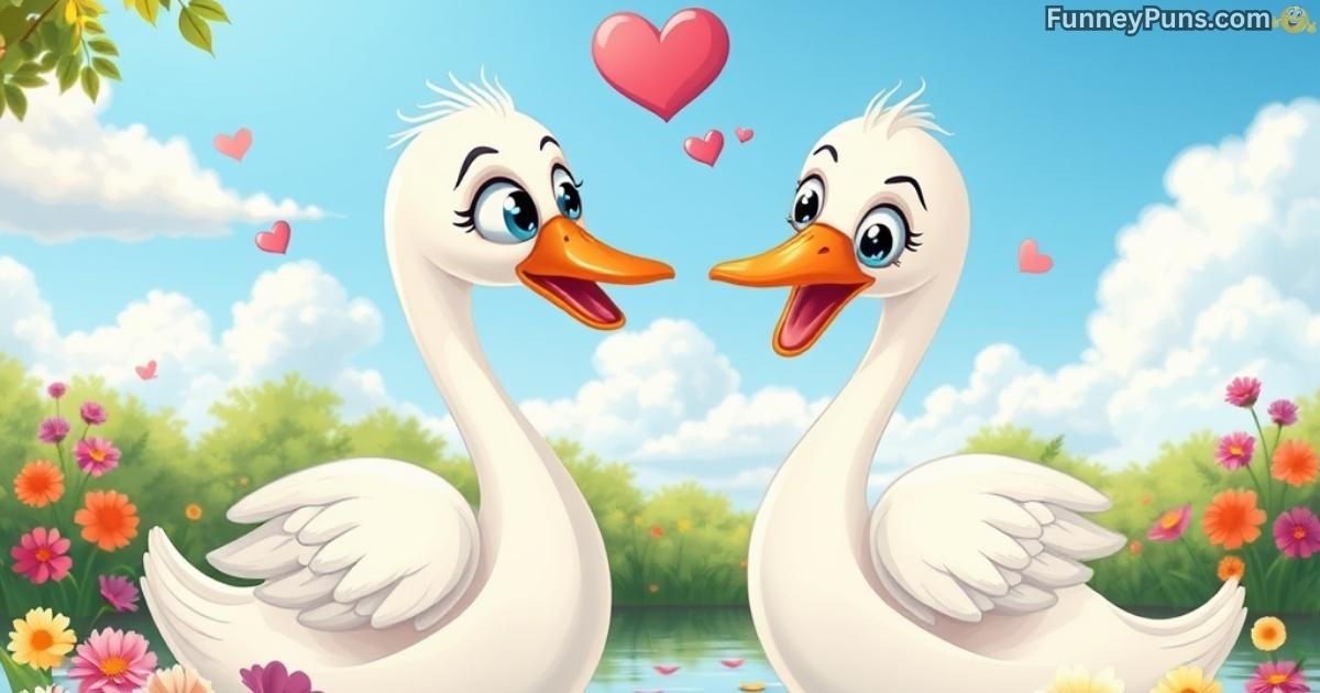 swan-love-puns Swan Love Puns