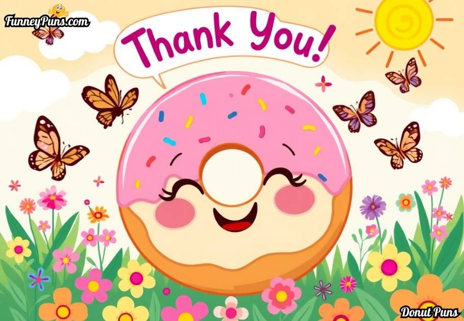 Sweet Donut Puns to Say Thank You
