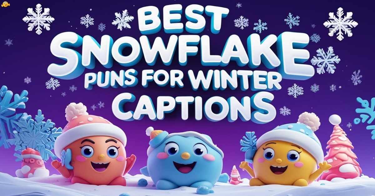 best-snowflake-puns-for-winter-captions Best Snowflake Puns for Winter Captions