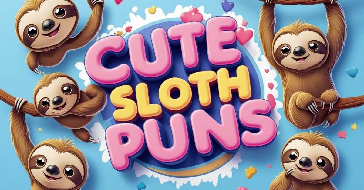 cute-sloth-puns Cute Sloth Puns