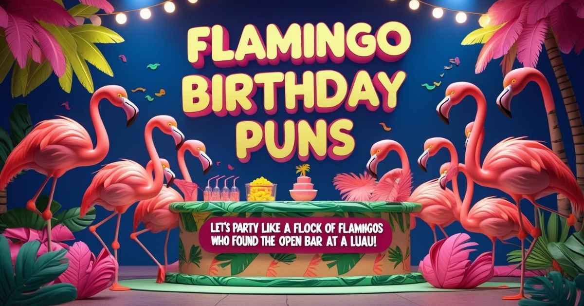 flamingo-birthday-puns Flamingo Birthday Puns