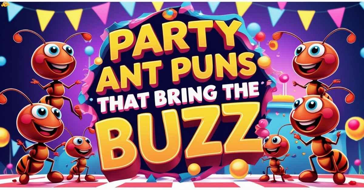 Party Ant Puns That Bring the Buzz