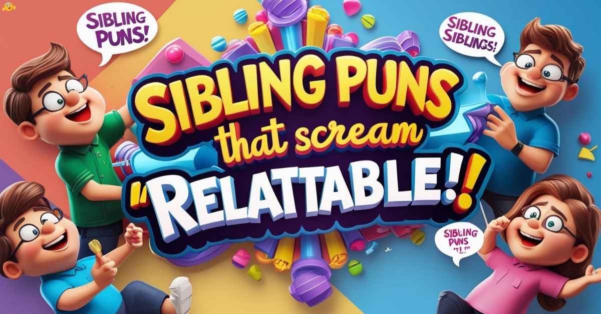 sibling-puns-that-scream-relatable Sibling Puns That Scream ‘Relatable!’